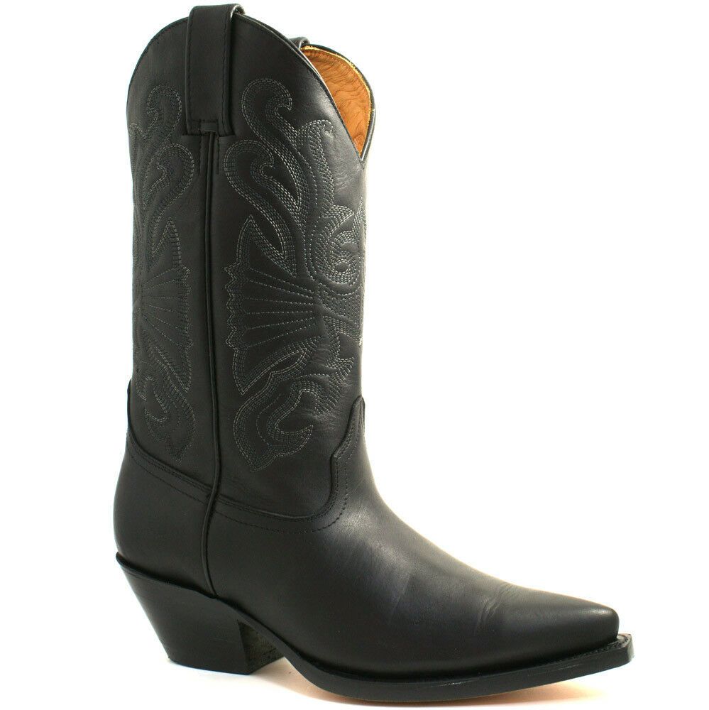 Verzierte Leder-Cowboystiefel