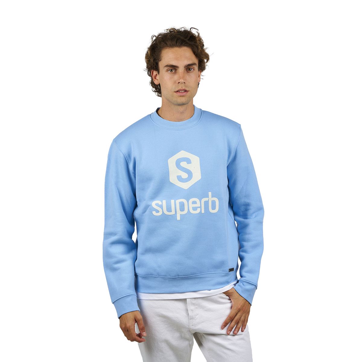 Herren Logo-Sweatshirt mit Rundhalsausschnitt