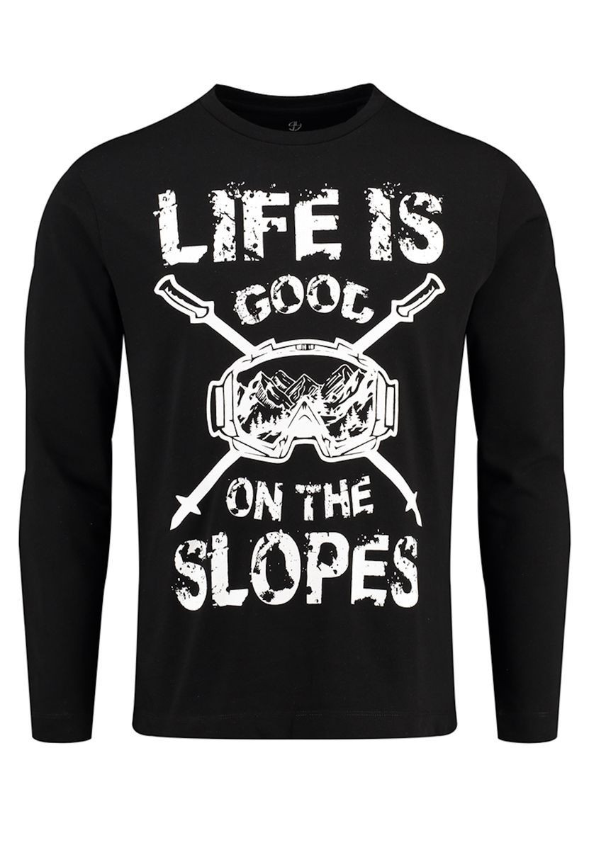Langarmshirt mit Grafikprint