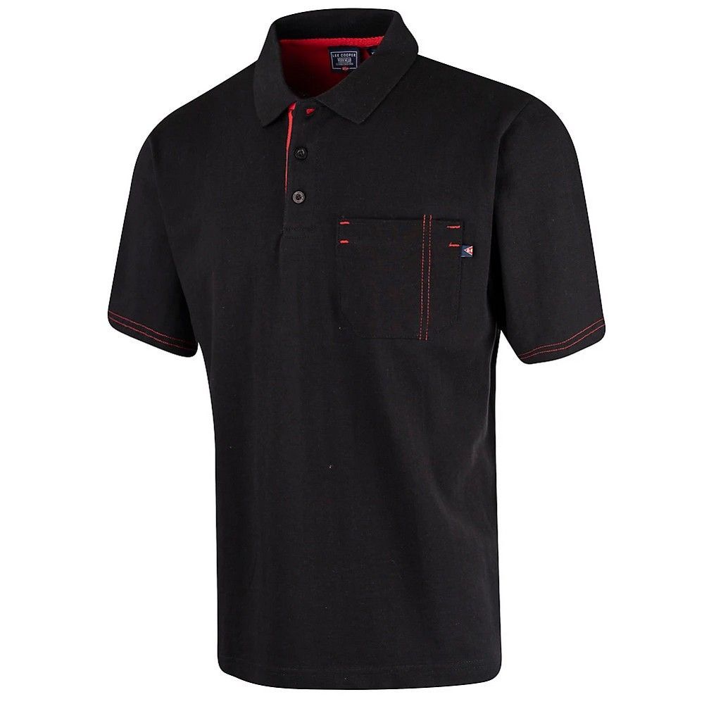 Herren Schwarzes Piqué Poloshirt
