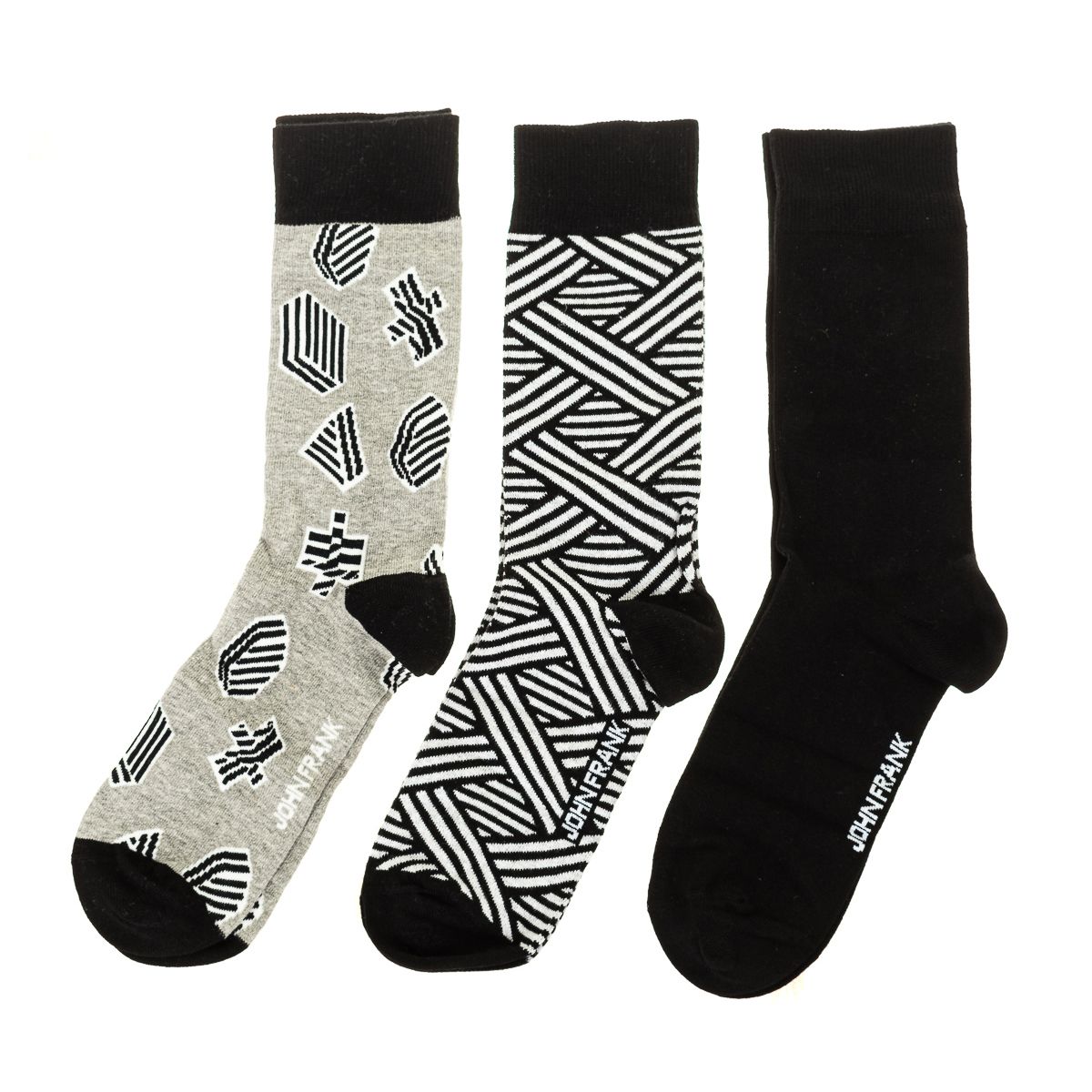 Herren Socken mit Muster und Unifarben