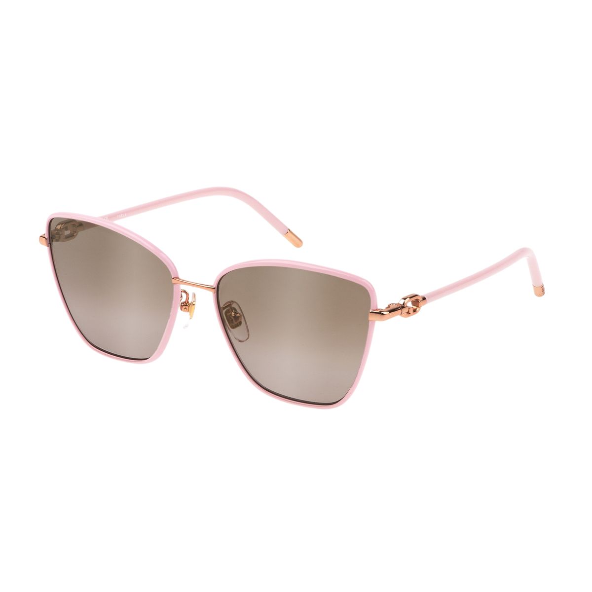 Cateye-Sonnenbrille mit Metallrahmen