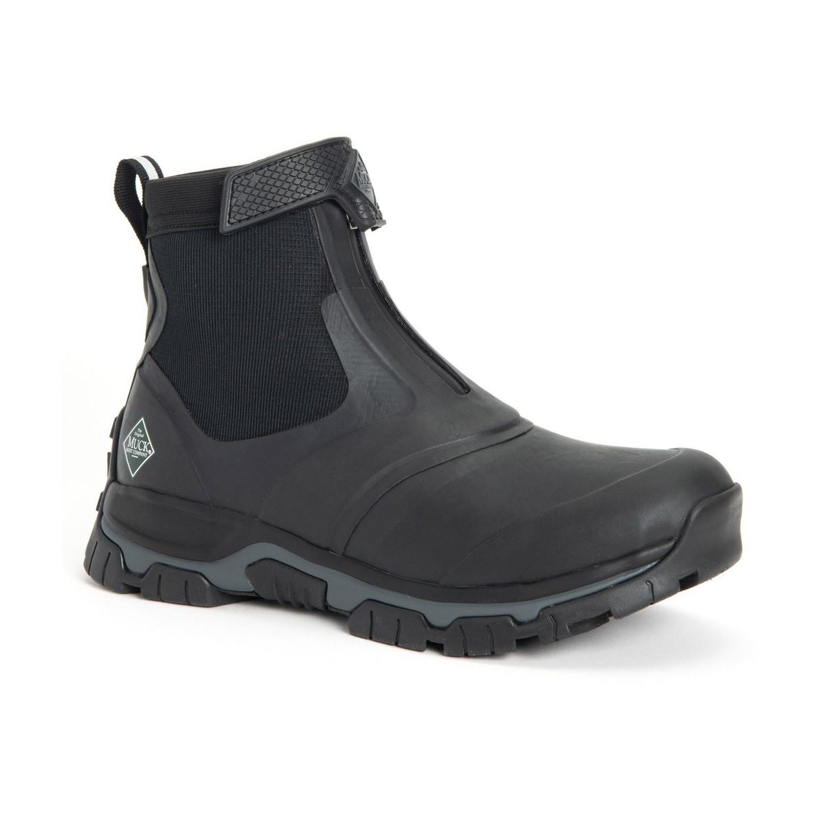 Muck Boots Apex Mid Zip Rubber Schwarz/Dark Shadow Gummistiefel