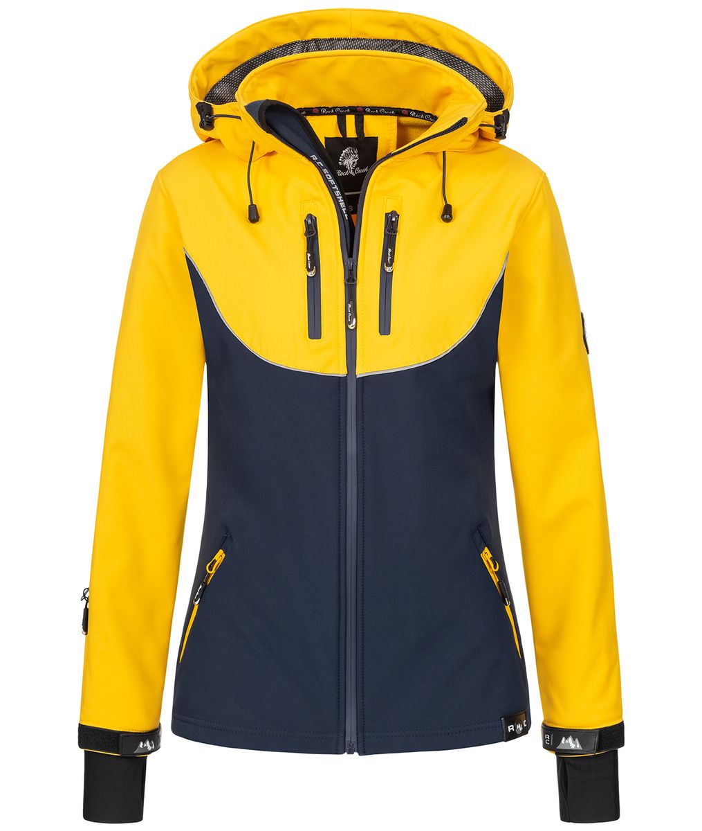 Herren Sportliche Colorblock Softshelljacke