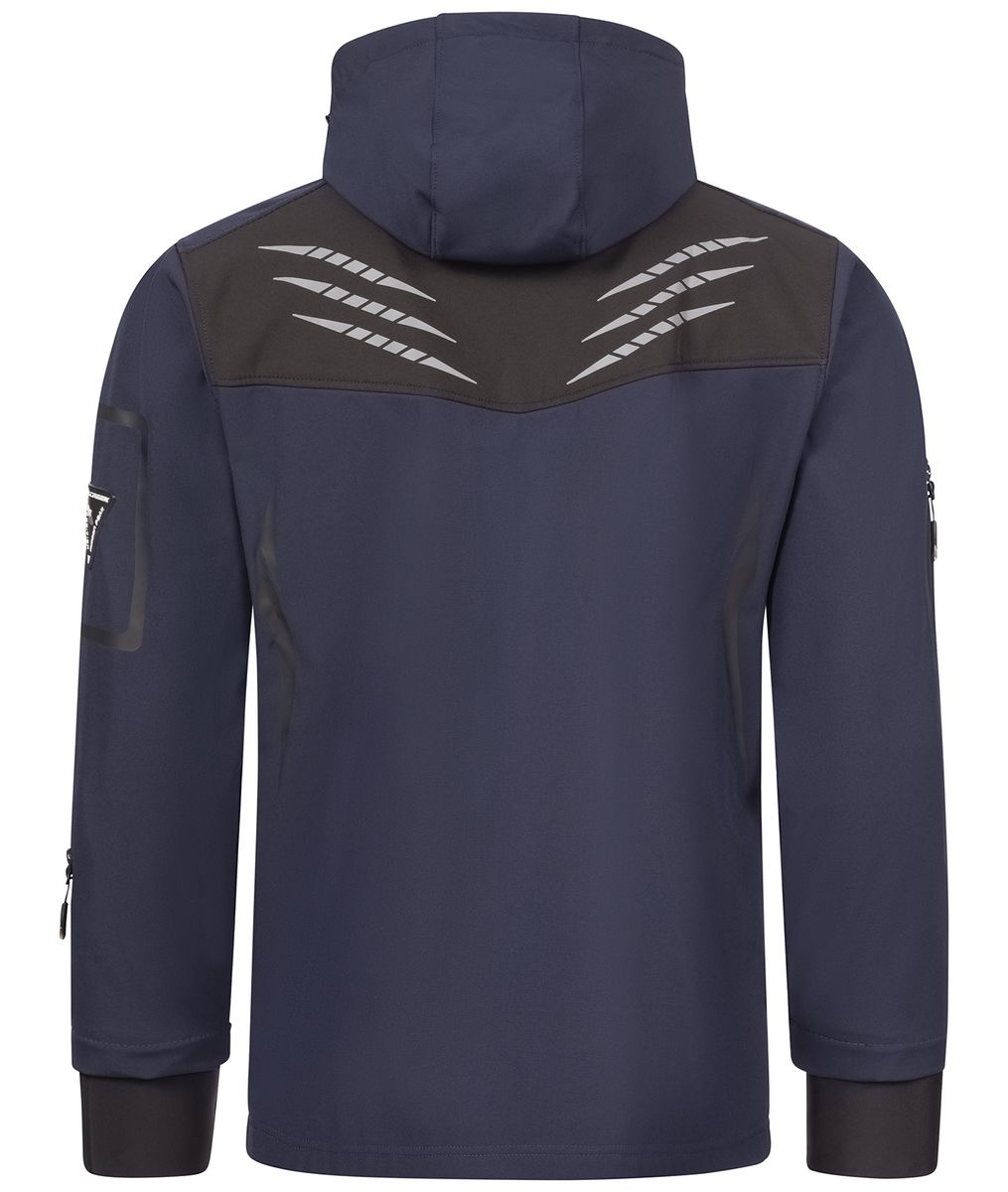Sportliche Mehrfarbige Softshell-Outdoorjacke