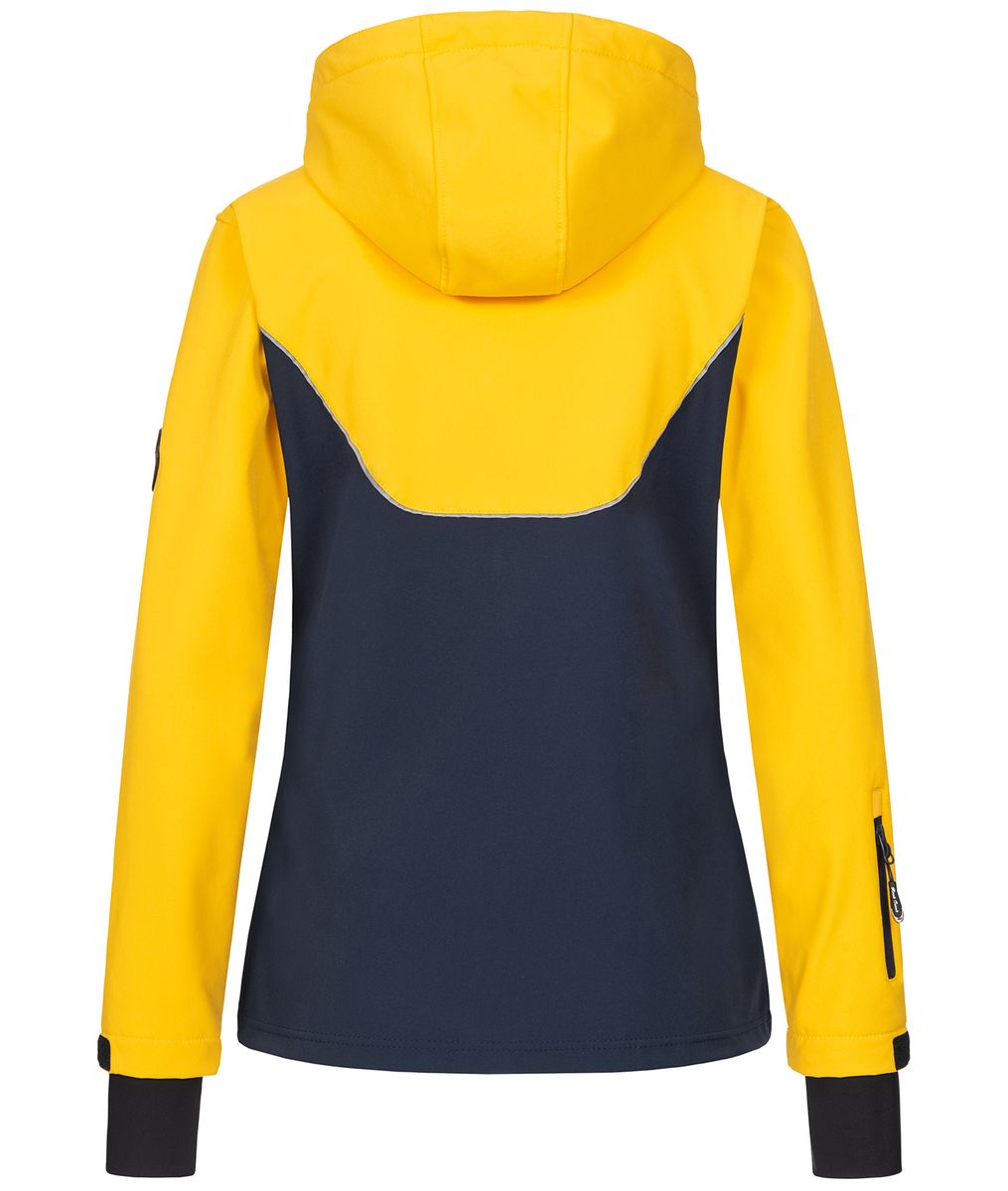 Sportliche Mehrfarbige Softshell-Outdoorjacke