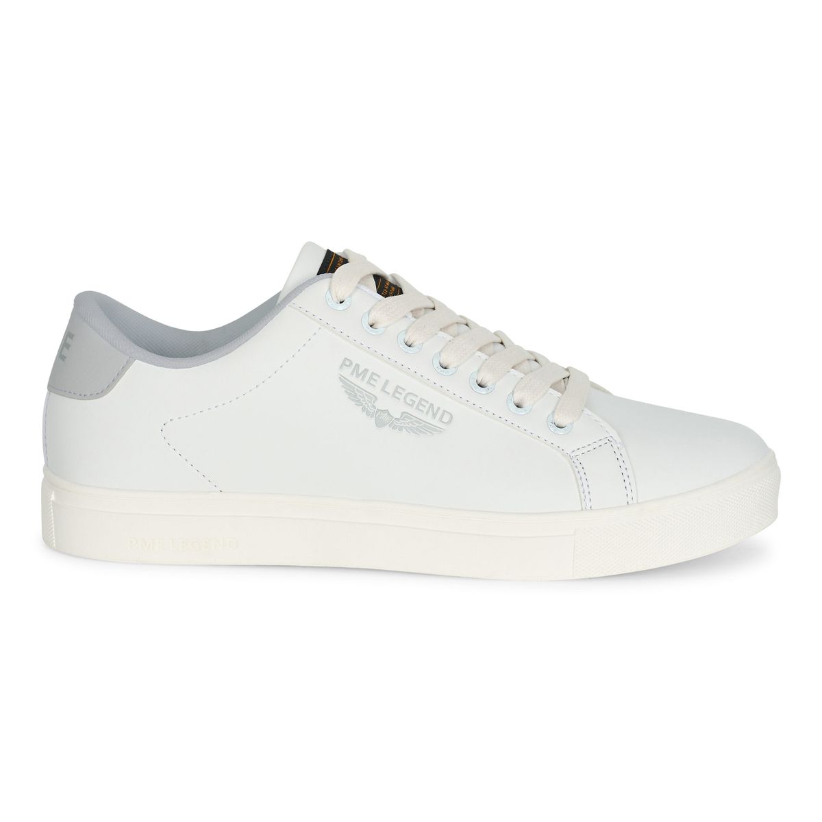 Herren Weiße Lässige Leder-Sneakers
