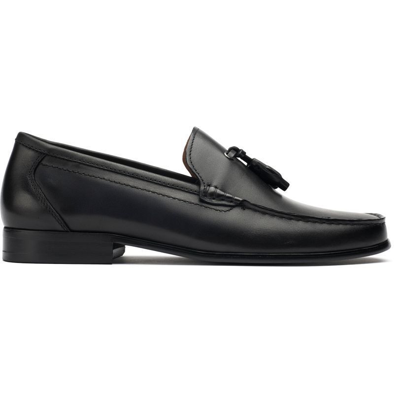 Elegante schwarze Quasten Slipper Schuhe