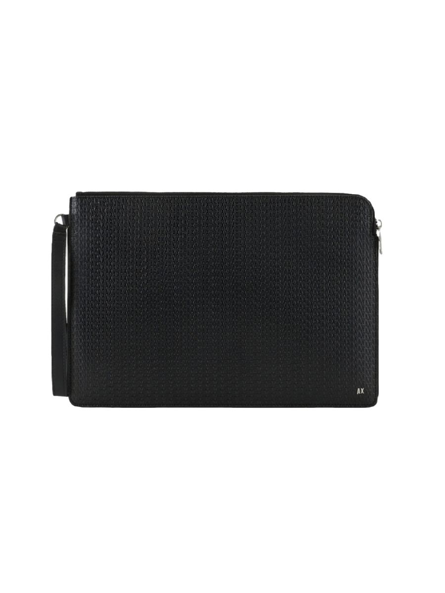 Herren Clutch mit Textur und Handschlaufe
