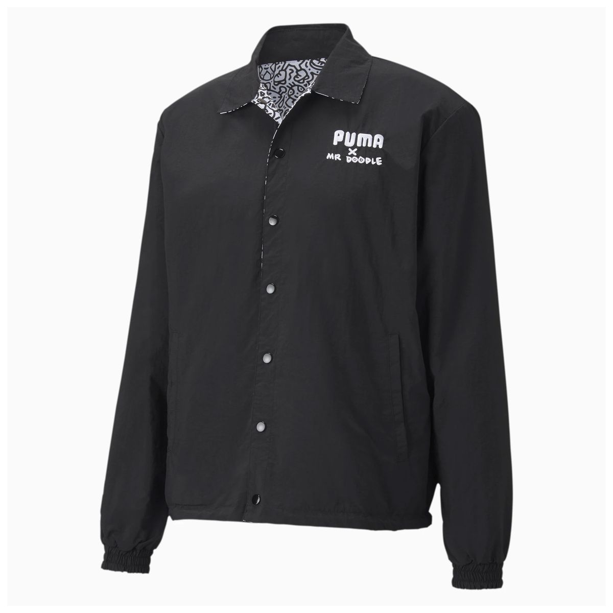 Wende Coach Jacke Schwarz/Weiß