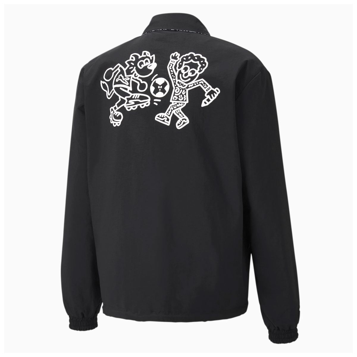 Wende-Coach-Jacke mit Doodle-Grafik