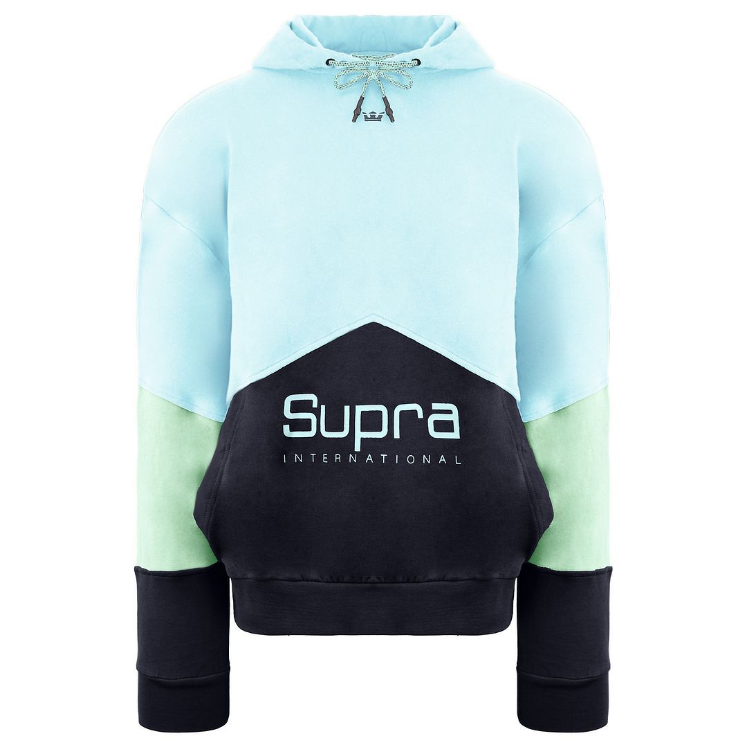 Colorblock Fleece Pullover Kapuzenpullover