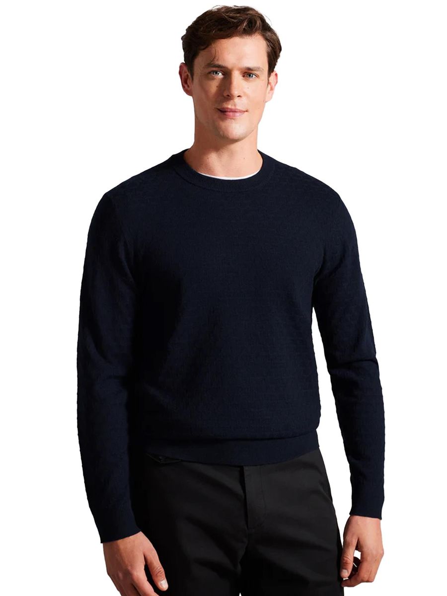 Herren Strickpullover mit strukturierter Strickoptik