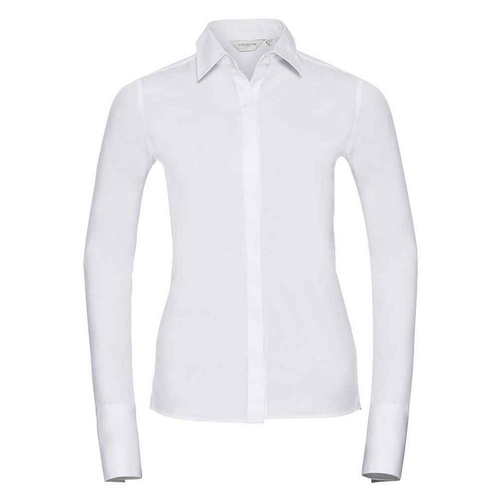 Russell Collection - "Ultimate" Formelles Hemd für Damen (Weiß)