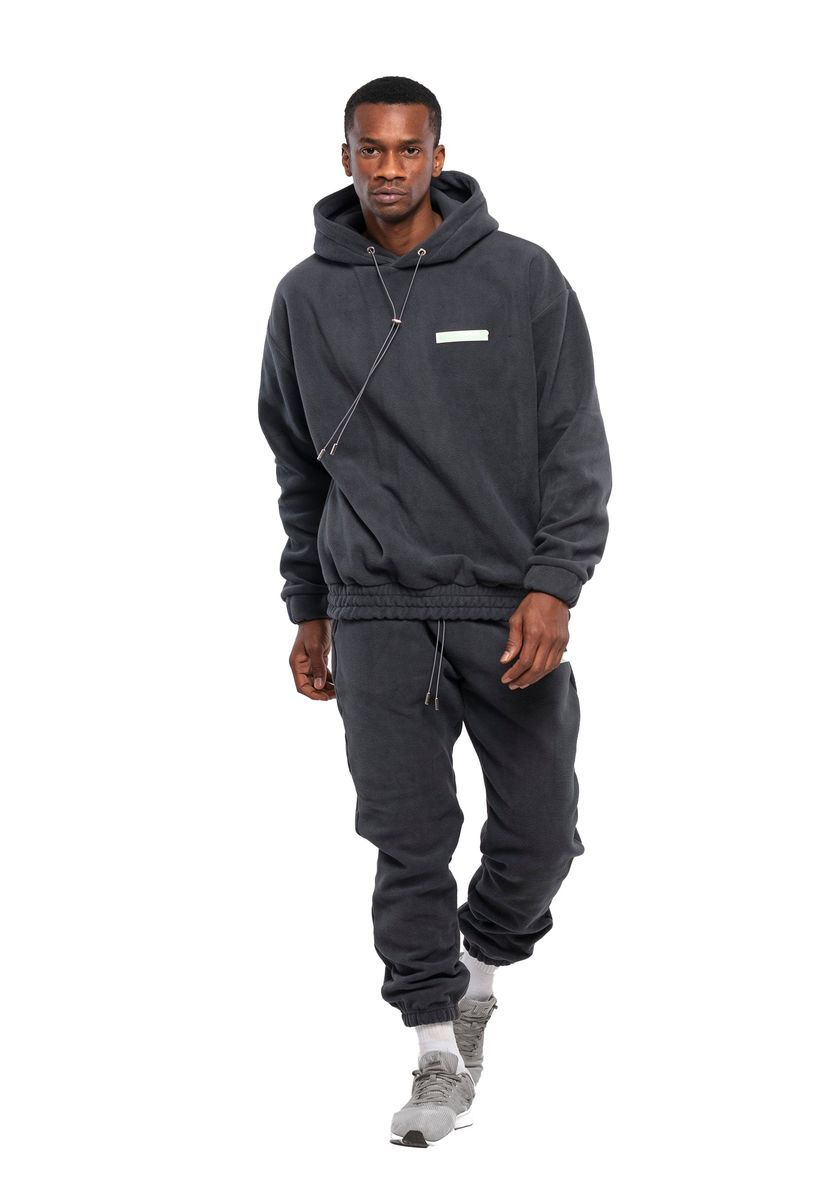 Herren Oversize Fleece Trainingsanzug Set