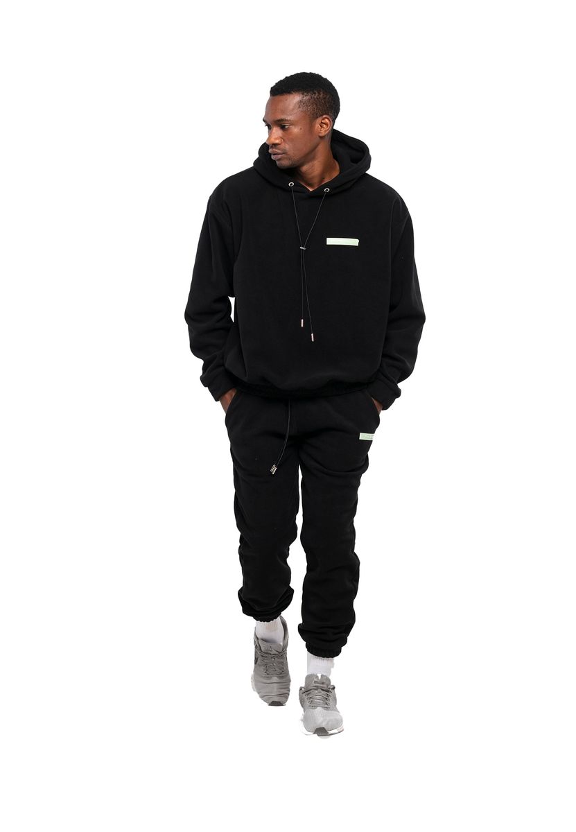 Herren Oversize Fleece Trainingsanzug Set
