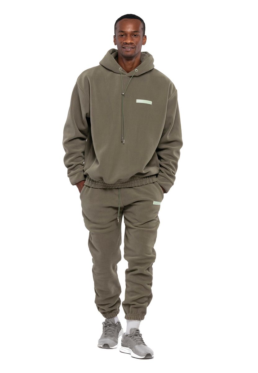 Herren Oversize Fleece Trainingsanzug Set