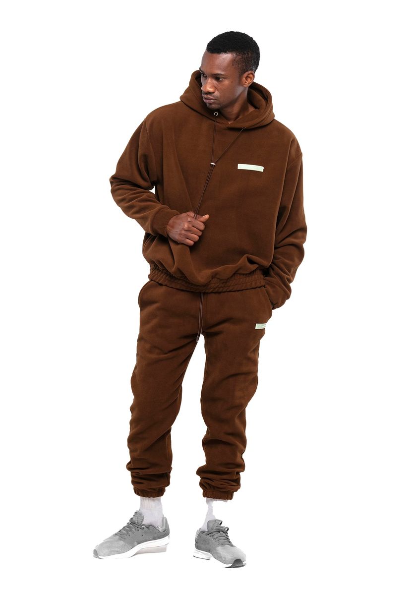 Herren Oversize Fleece Trainingsanzug Set