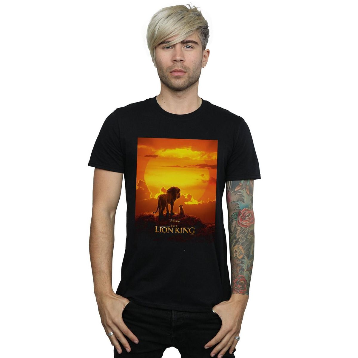 T-Shirt mit Filmplakat-Sonnenuntergang