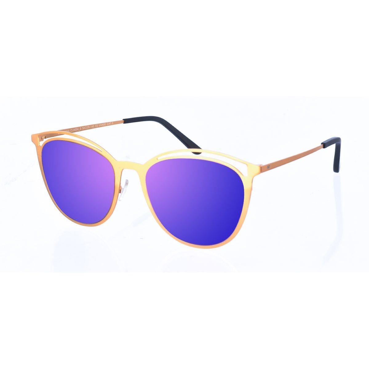 Ovale Damen Sonnenbrille aus Metall