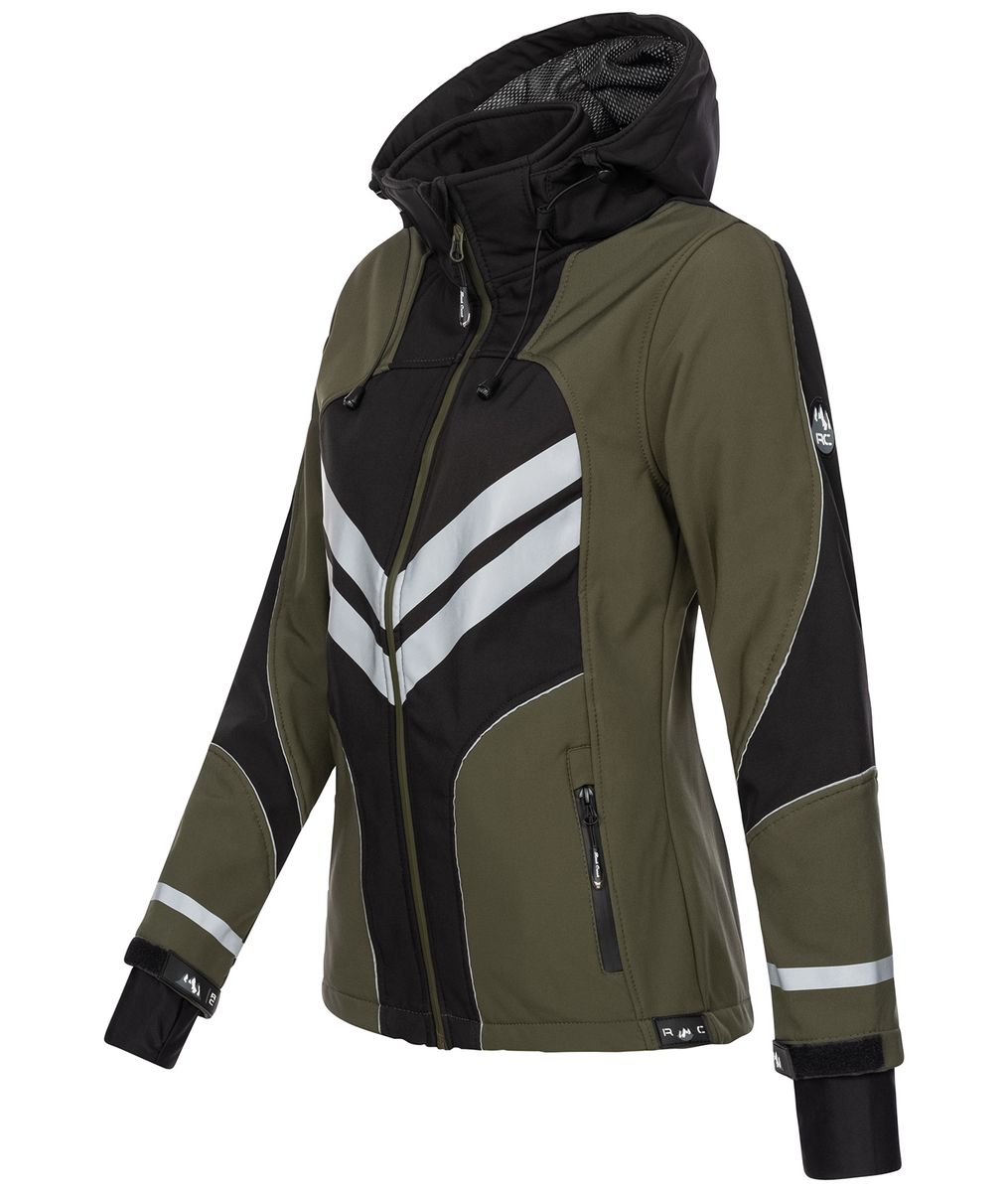 Funktionale Softshell Outdoor-Jacke mit Kapuze