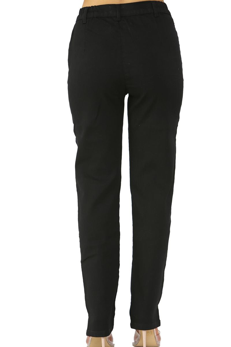 Straight Leg Jeans mit Dehnbund