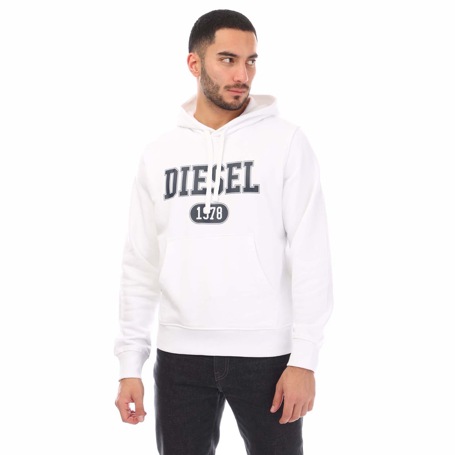 Kapuzenpullover aus Baumwolle mit auffälligem Logo