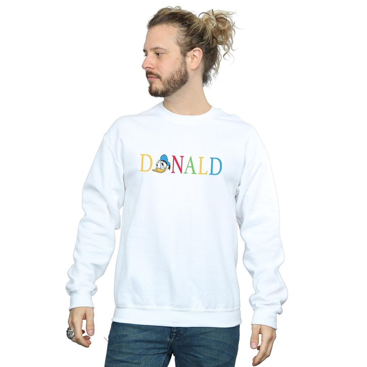 Donald Duck Grafik-Sweatshirt mit Rundhalsausschnitt