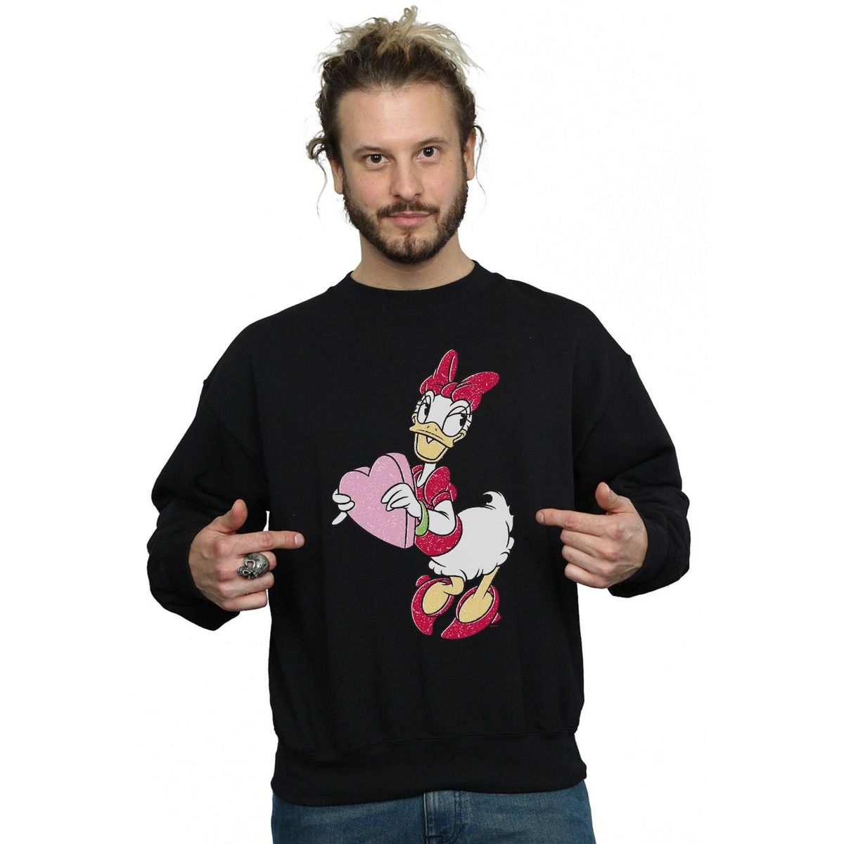 Daisy Duck Herz Grafik-Sweatshirt