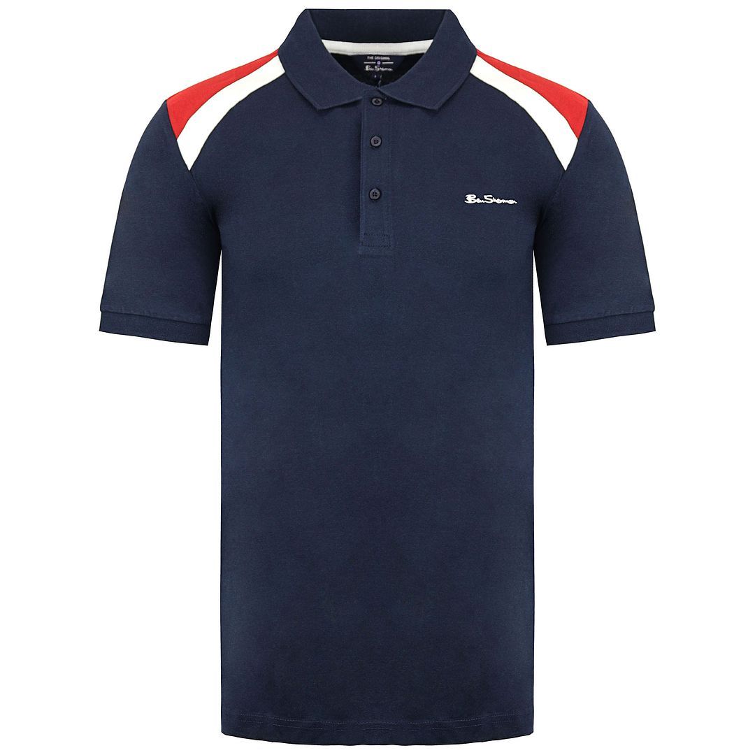 Klassisches Poloshirt mit Schulterstreifen