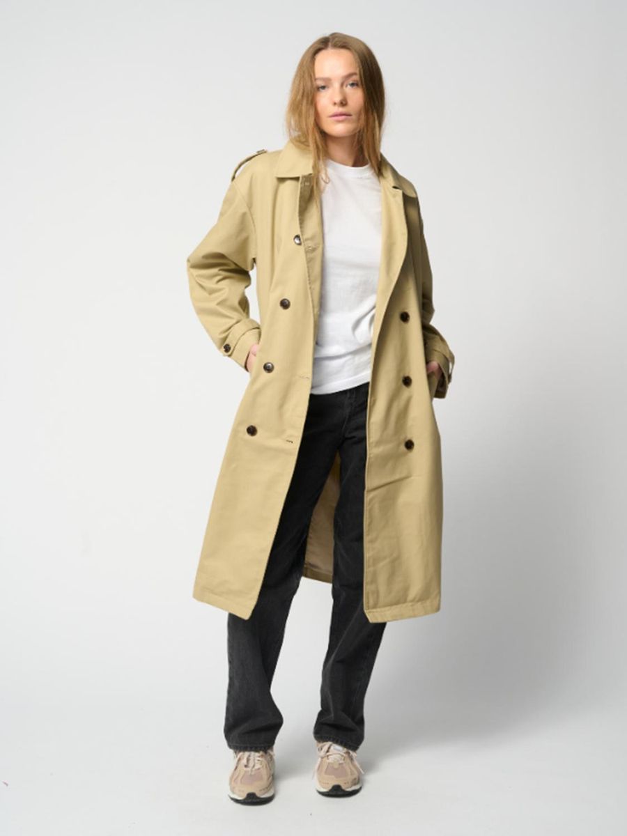 Klassischer zweireihiger Trenchcoat