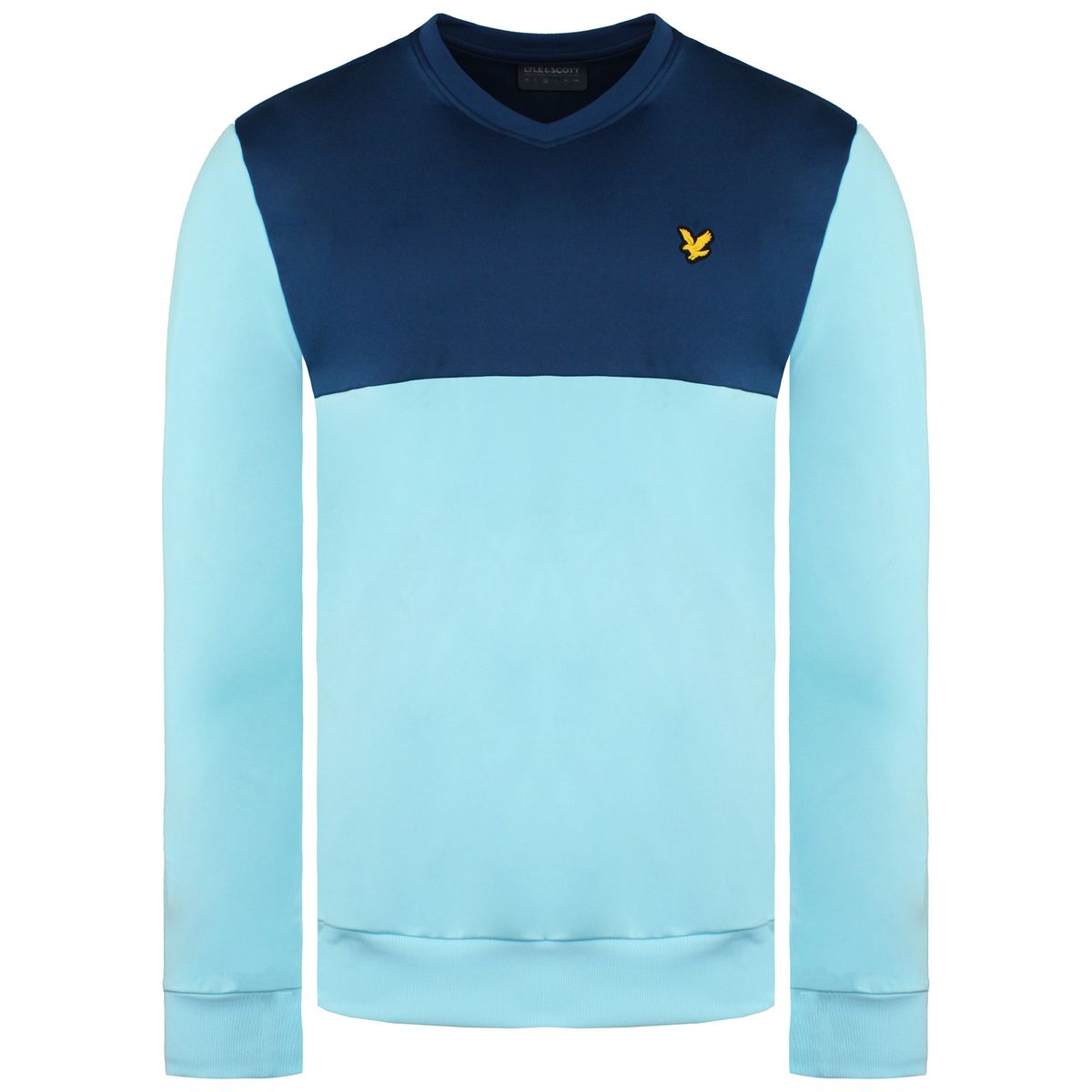 Herren Zweifarbiger Langarmpullover