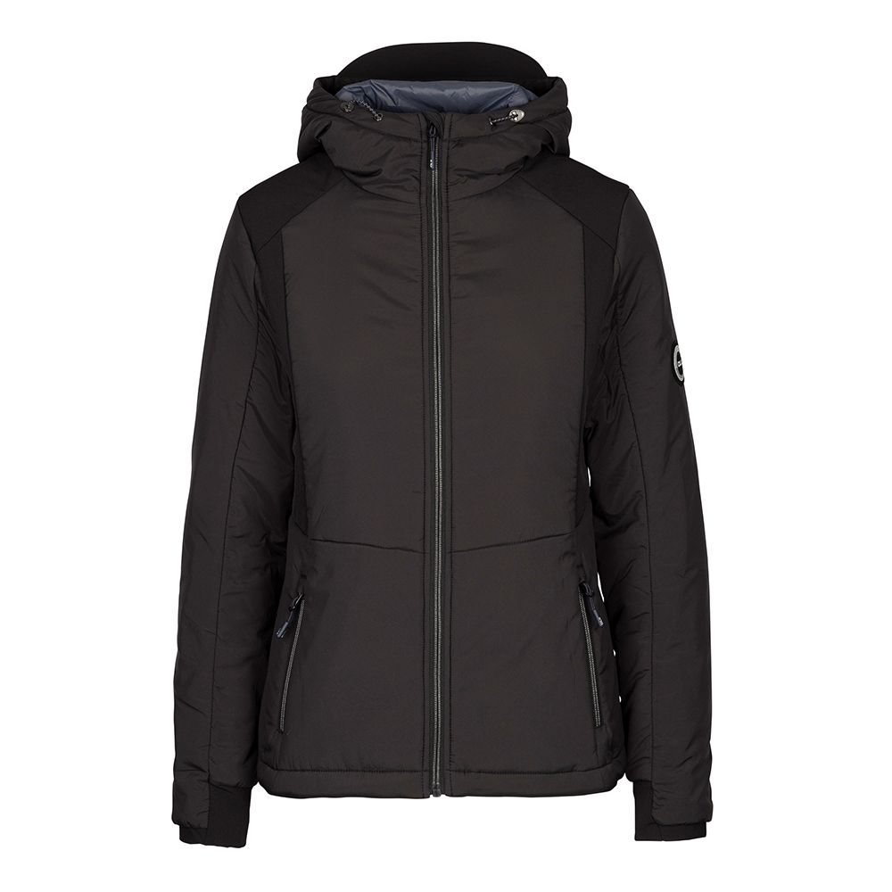 Gepolsterte Courtney DLX-Jacke für Damen (Schwarz)