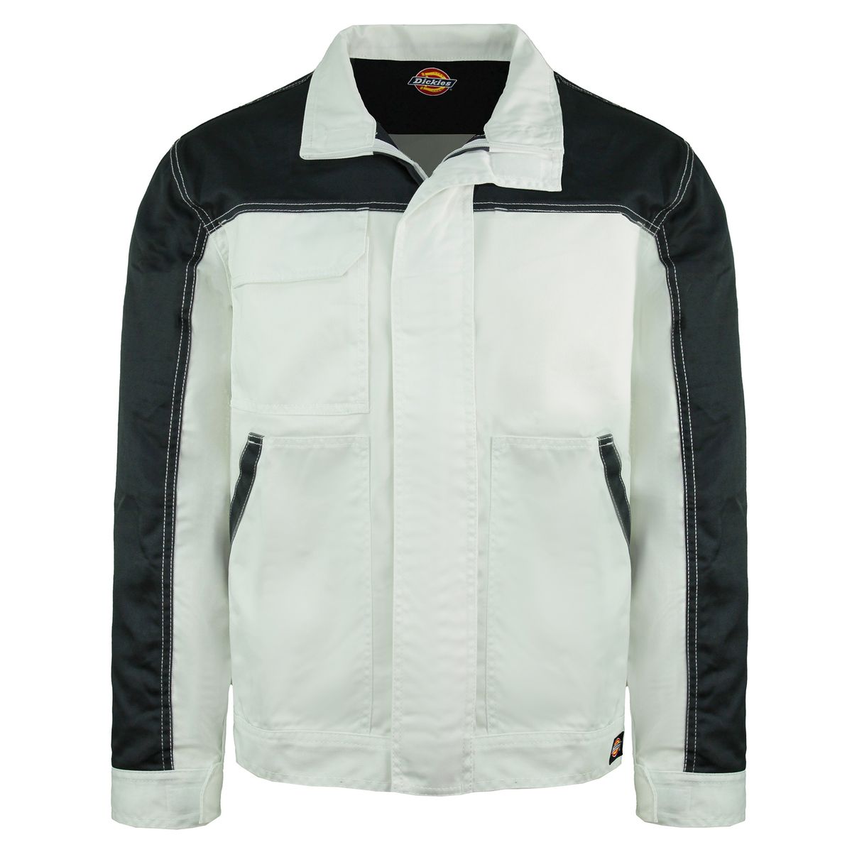 Zweifarbige Arbeitsjacke mit Taschen