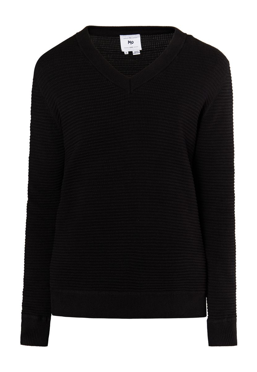 Herren V-Ausschnitt Baumwoll Strickpullover