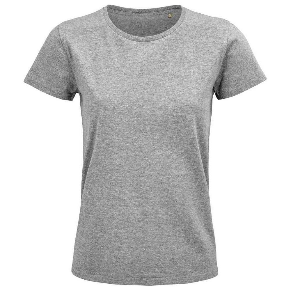 Klassisches meliertes graues T-Shirt