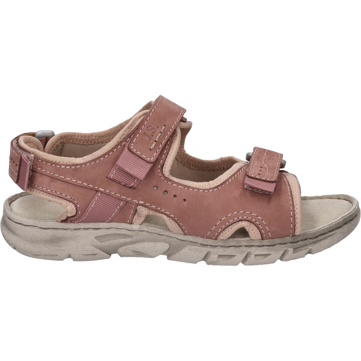 Verstellbare Walking-Sandalen aus Nubukleder