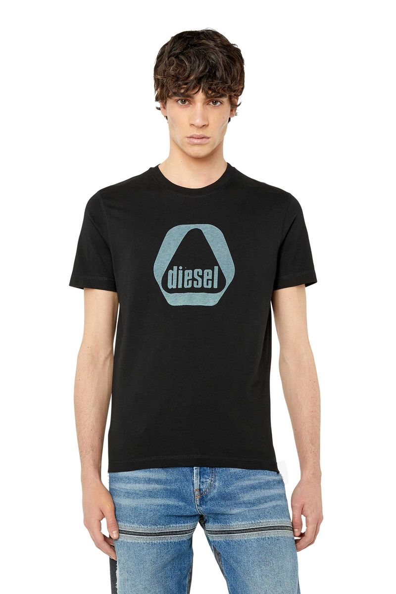 Baumwoll-T-Shirt mit Grafik-Logo