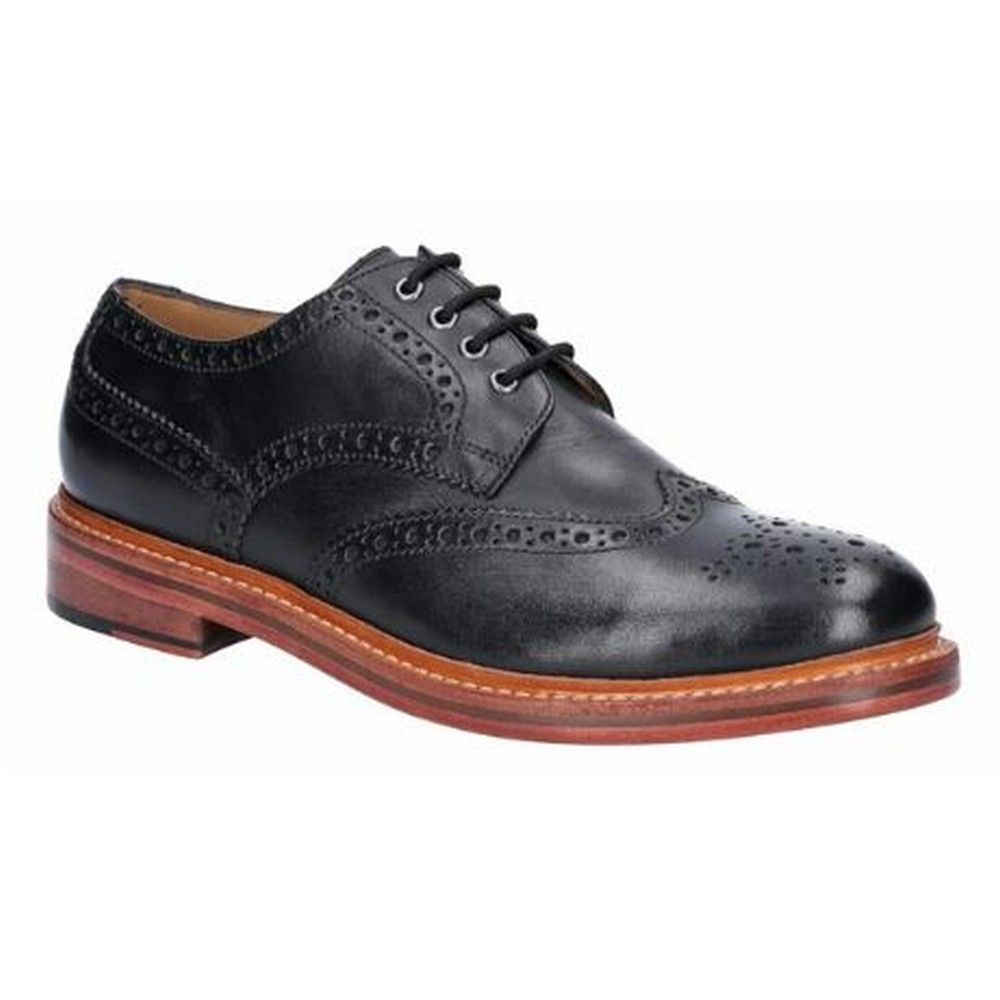 Herren Leder Brogue Oxford Schnürschuh