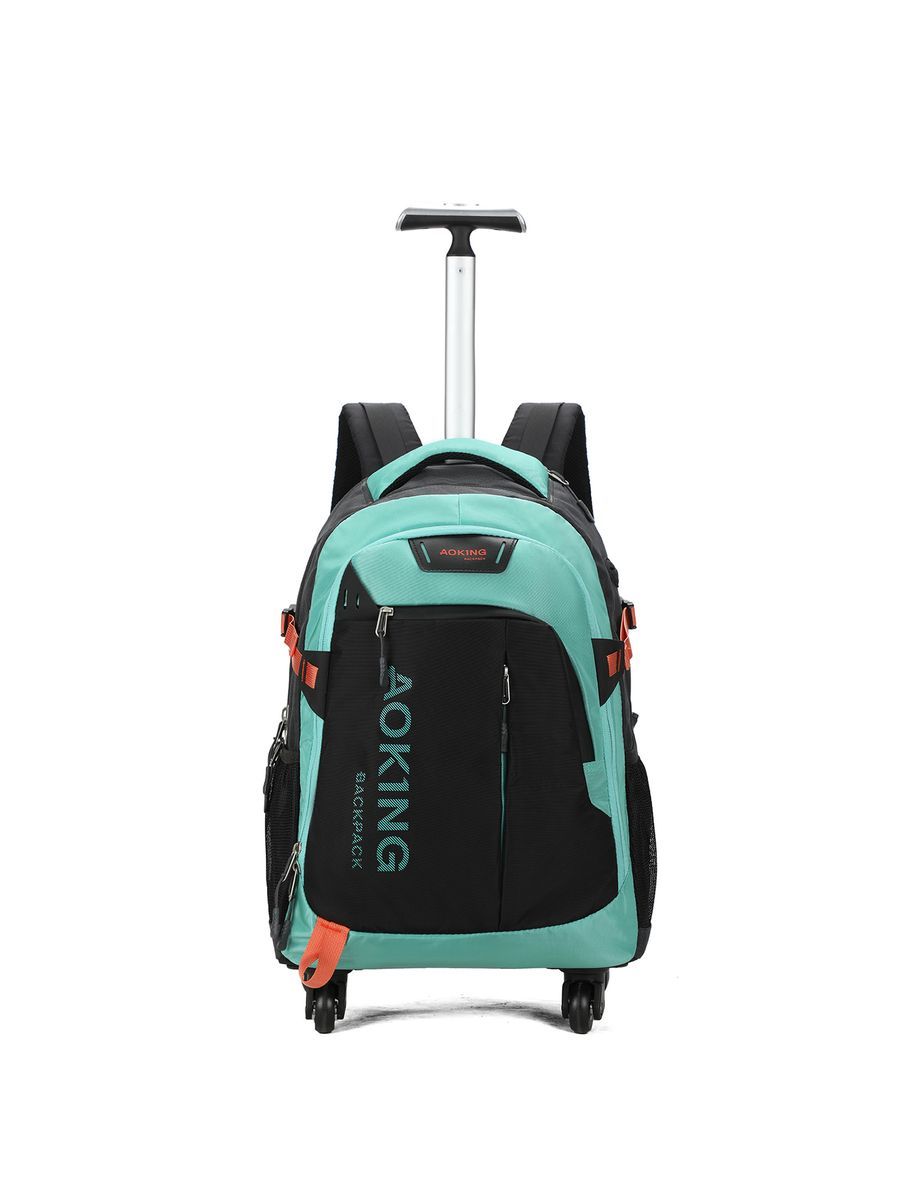 Unisex Rollrucksack mit Teleskopgriff