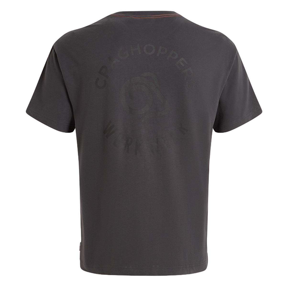 Schweres Bio-Baumwoll-T-Shirt mit Tasche