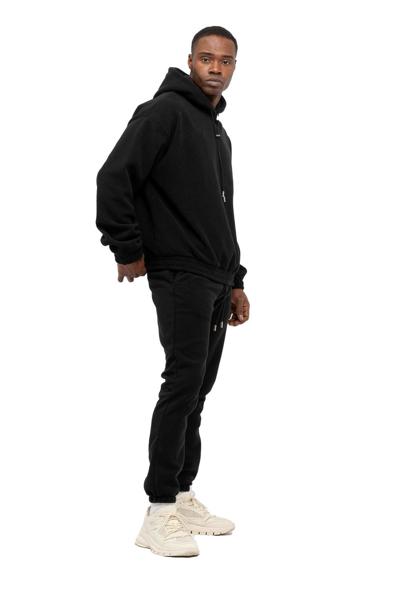 Herren Fleece Trainingsanzug Set mit Kapuze