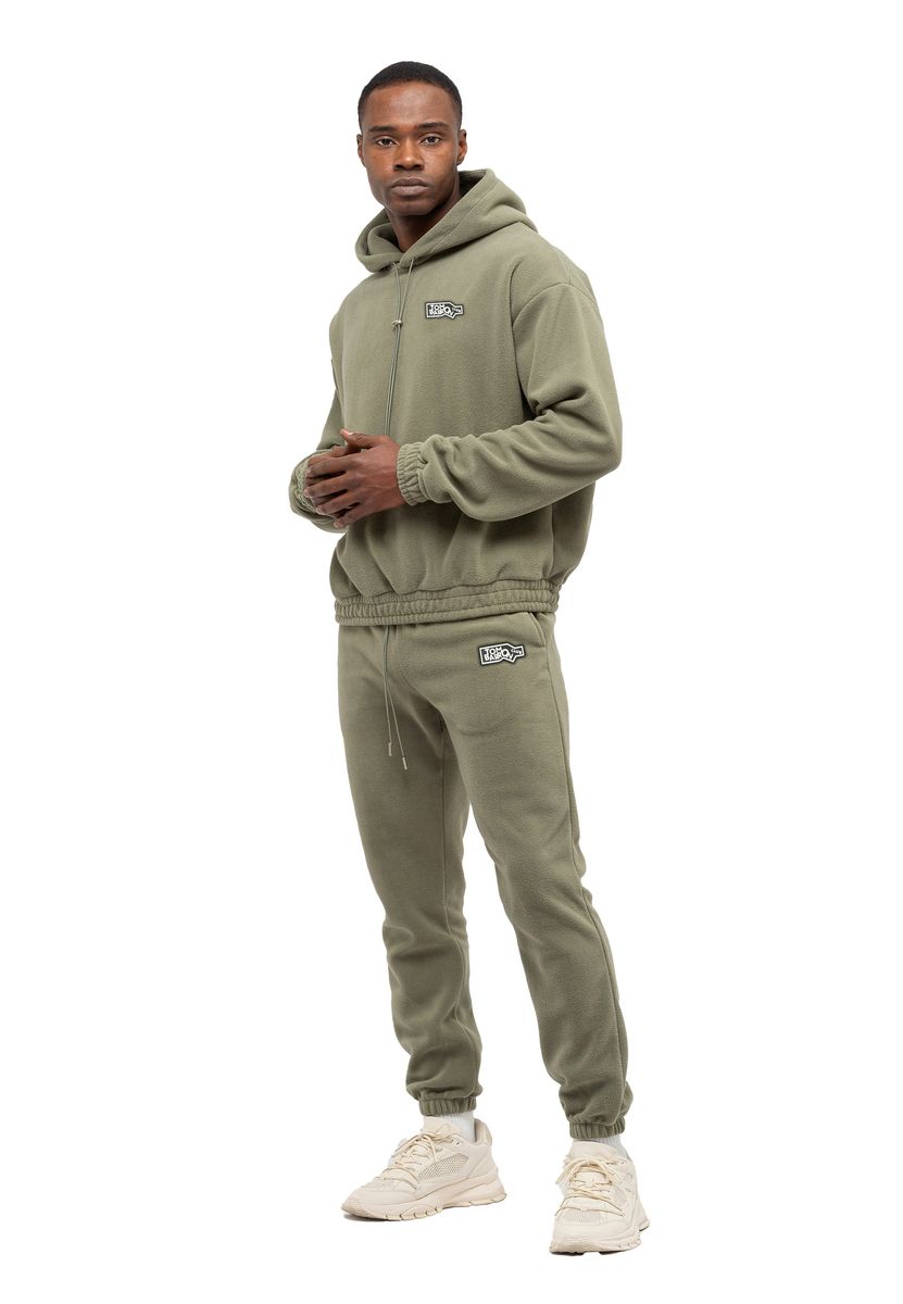 Herren Fleece Trainingsanzug Set mit Kapuze