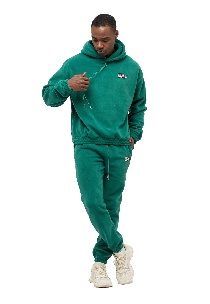 Herren Fleece Trainingsanzug Set mit Kapuze