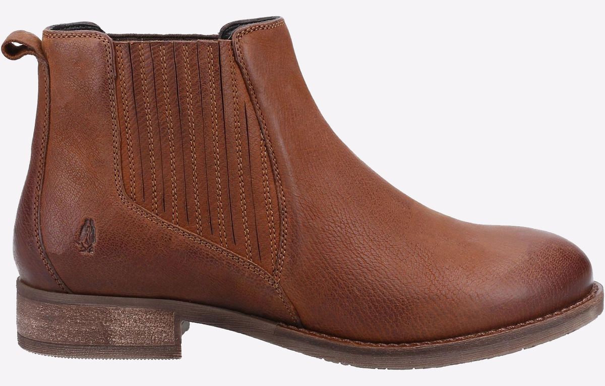 Chelsea-Boots aus Leder mit Ziernähten