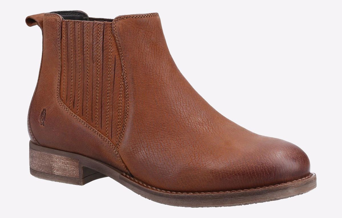 Chelsea-Boots aus Leder mit Ziernähten
