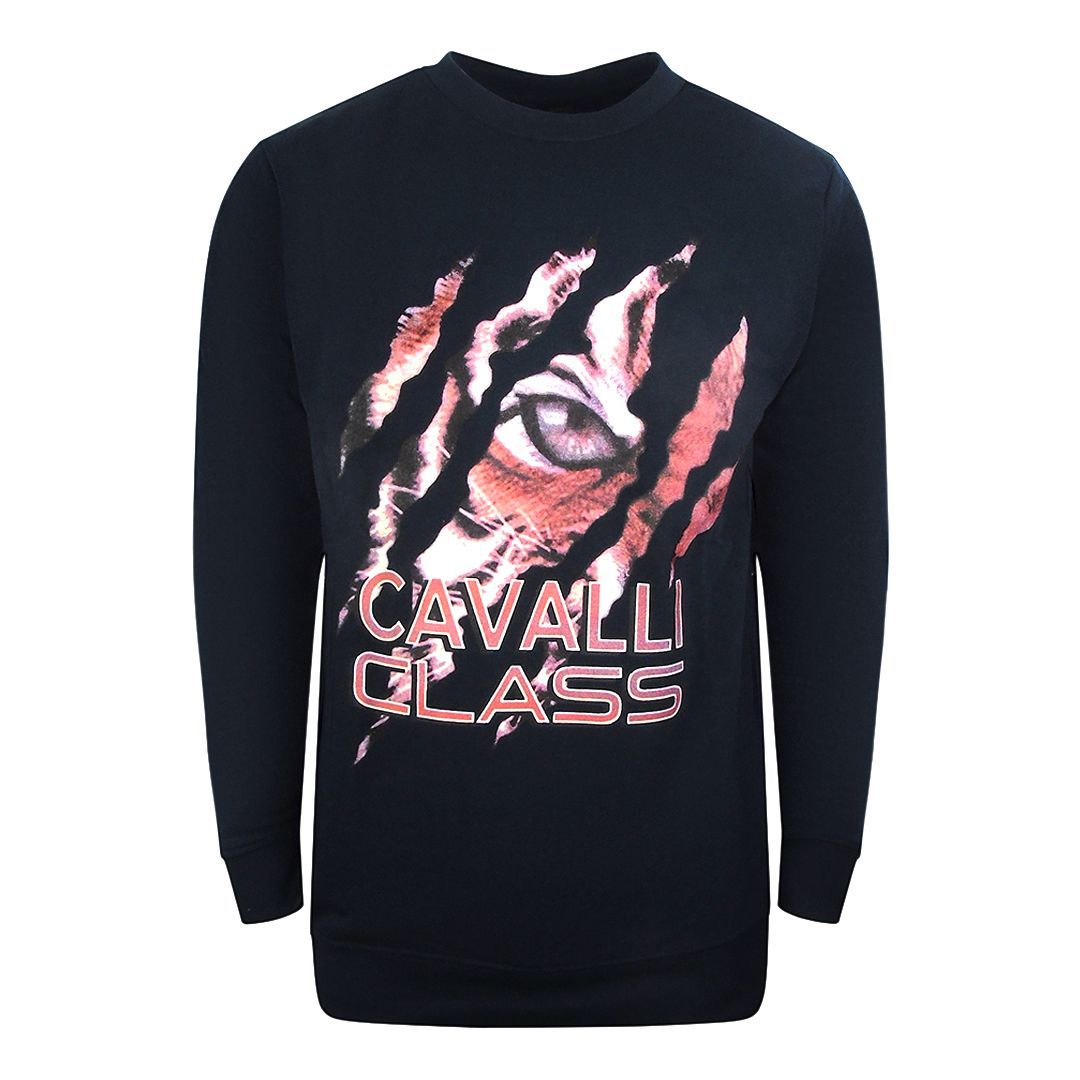 Langärmliges Sweatshirt mit Augengrafik