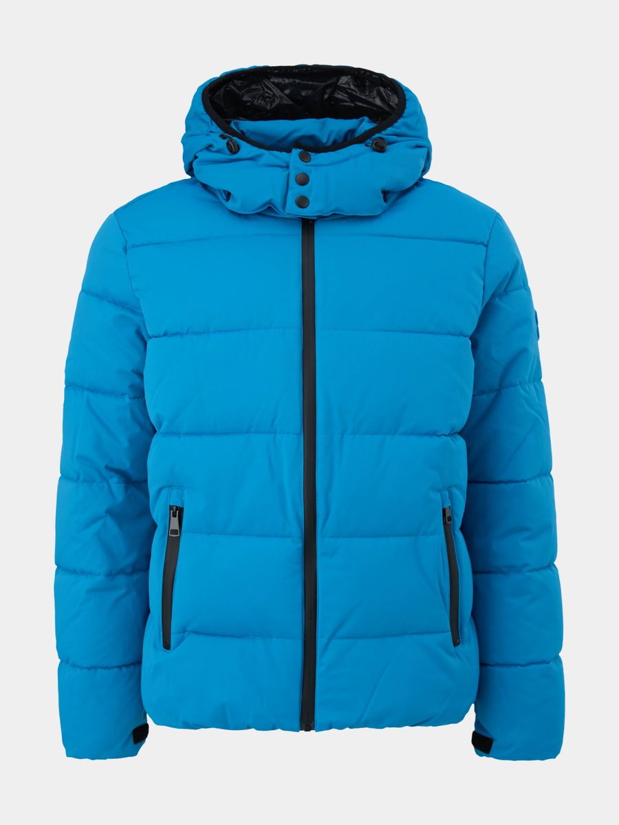 Olivgrüne gefütterte Winterjacke