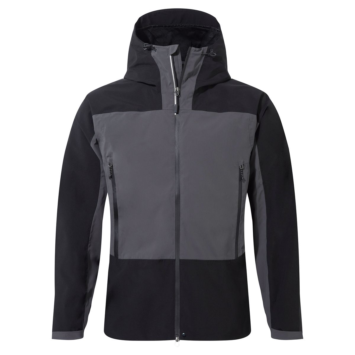 Aktive wasserdichte Outdoorjacke mit Kapuze