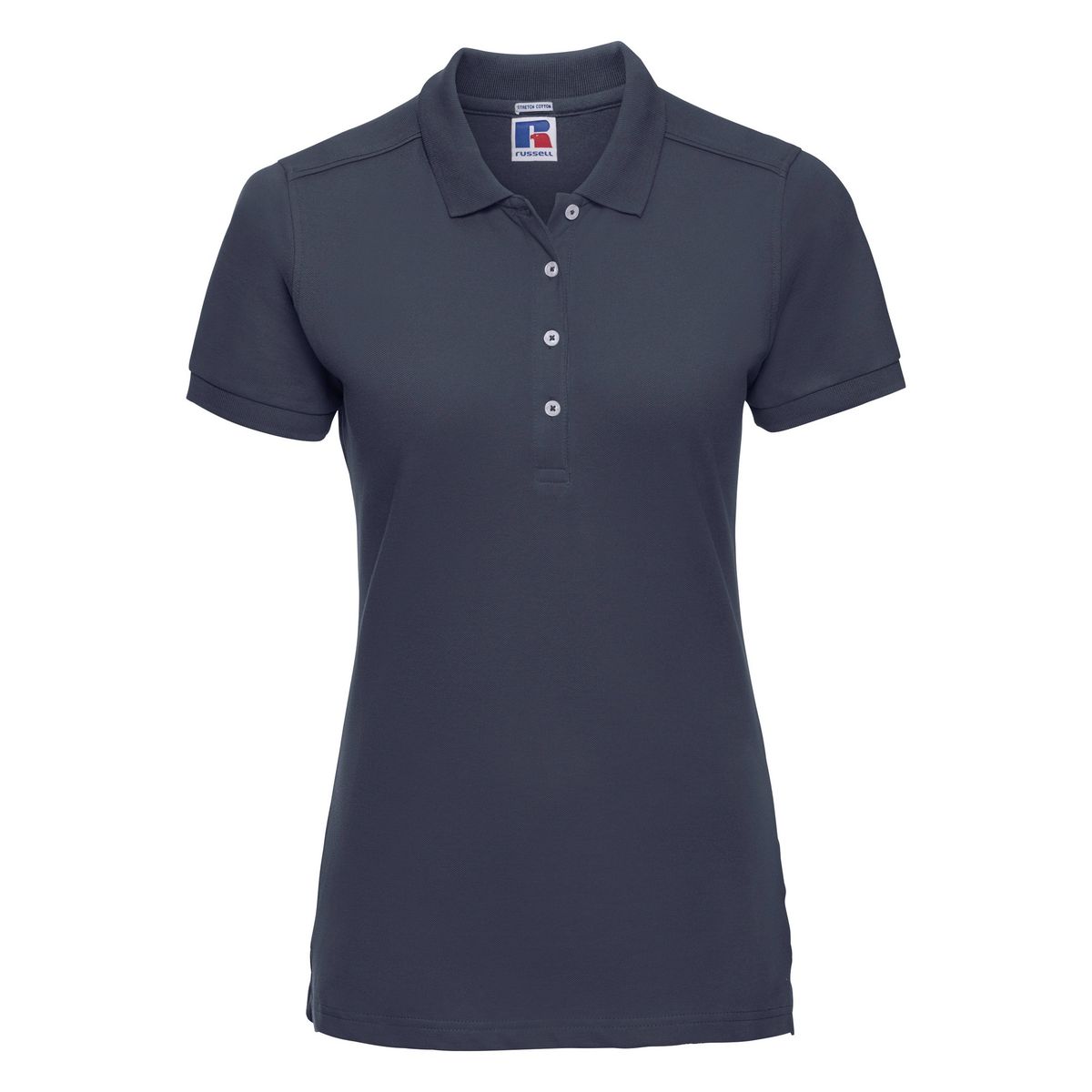 Damen Kurzarm Polo Shirt Figurbetont